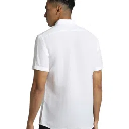 Simon Carter London White Printed Regular Fit Shirt image 2