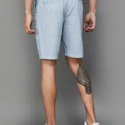 fame forever by lifestyle Fame Forever Light Blue Regular Fit Shorts image 2