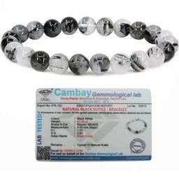 VIBESLE Unisex Black Rutile Bracelet-picture-36