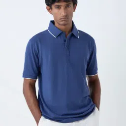 WES Casuals by Westside Navy Relaxed-Fit Polo T-Shirt-picture-28