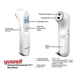 Yuwell Non Contact Forehead Infrared Thermometer YT-1 image 2