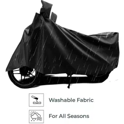 Auto Pearl Polyester Two Wheeler Cover for Bajaj Pulsar NS-160 BS6 (Grey) image 2