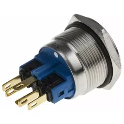 RS PRO Push Button Switch Momentary Panel Mount 22 mm Cutout, 8118550 image 2