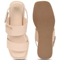 Styli Women's Off-White Back Strap Sandals image 4