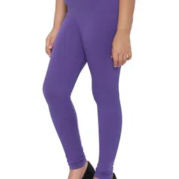 Tik Tok WEARS Girls Purple Churidar Length Leggings-picture-12