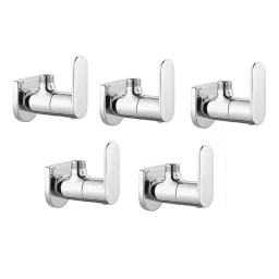 CLINTON Opal Brass Angle Valve with Wall Flange for Bathroom (Pack of 5)-image-28