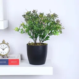 ARICK DECOR Purple 1 Pieces Artificial Plant With Pot-image-72