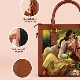 Kalankit Everyday Handbags For Women | Vegan Leather Satchel Handbag | Premium Quality Stylish Messenger Bag| Autumn image 2