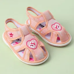 Cute Walk by Babyhug Velcro Closure Sandal With Mesh - Pink image 2