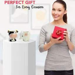 Ekhasa White & Black 2 Pieces Textured Ceramic Planters image 3