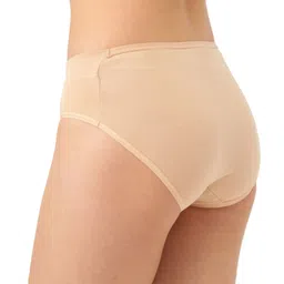 Inner Sense Organic Cotton Antimicrobial V Band Panties - Beige image 4