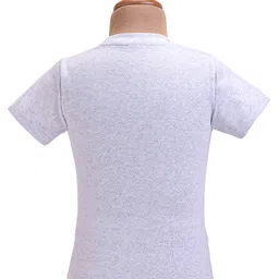 JASH KIDS Cotton Knit Full Sleeves Solid Colour Blazer with Printed T-ShirtTrouser Set & Broach Detailing - Teal Blue image 3