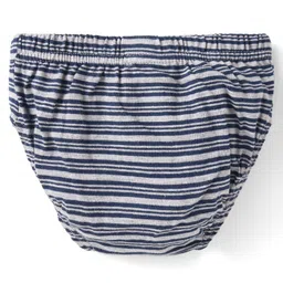 Bodycare Cotton Knit Briefs With Football Print Pack of 4 - Grey Red & Navy Blue image 5