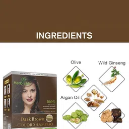 Herbishh Set Of 3 Hair Color 25ml Each 10Pcs Dark Brown, Hair Oil 30 ml & Hair Mask 100 ml image 5