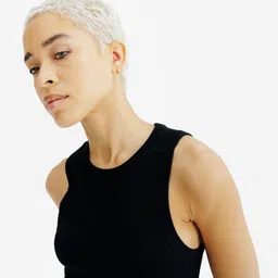 decathlon Women's tank top, Elementals, black image 3