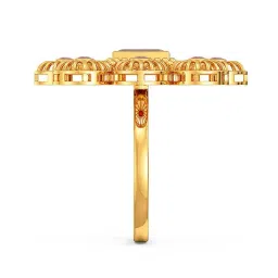 Joyalukkas 22k Gold Gemstone Floral Ring image 2