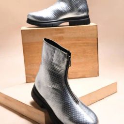 Clog London Women's Silver Casual Boots-picture-47