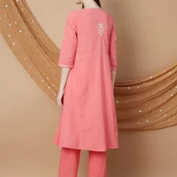 Melange by Lifestyle Women's Coral Kurta Set image 2