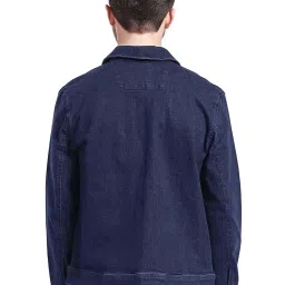 Rare Rabbit Blue Relaxed Fit Solid Jacket image 2