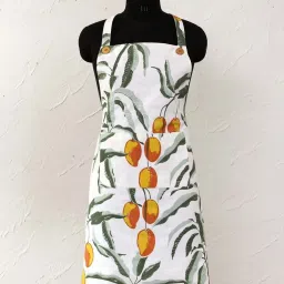 House This Manka Rust Cotton Apron image 2