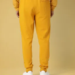 Rare Rabbit Mustard Relaxed Fit Solid Trackpants image 2