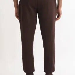 Rare Rabbit Brown Regular Fit Solid Trackpants image 2