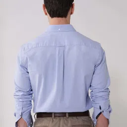 Rare Rabbit Blue Regular Fit Solid Shirt image 2