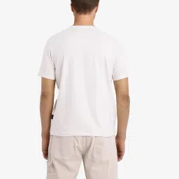 Rare Rabbit Off White Regular Fit Graphic T-Shirt image 2