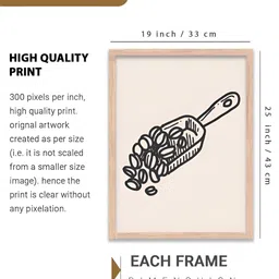 Kotart Brown and Black 2 Pieces Wooden Abstract Wall Arts image 3