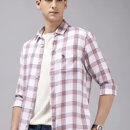 U.S. Polo Assn. Denim Co. Pure Cotton Checked Casual Shirt-picture-24