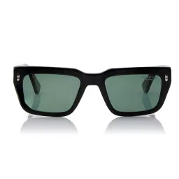 Shisen Fox Blue Rectangular Unisex Sunglasses image 2