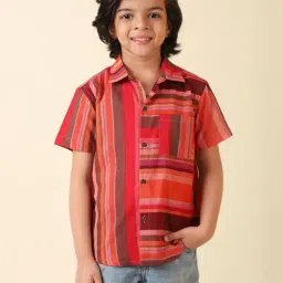 Fabindia Kids Multicolor Striped Shirt-picture-43