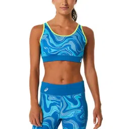 Asics Blue Printed Sports Bra-picture-17