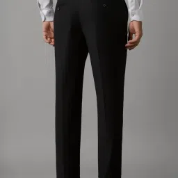 Louis Philippe Black Slim Fit Trousers image 2