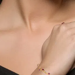 c. krishniah chetty group CKC Opulent Brilliance: Fancy Diamond Oval Stiff Bracelet image 2