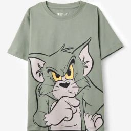 The Souled Store Boys Green Cotton Printed Tom And Jerry T-Shirts-image-61