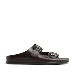 Aldo Men's Dark Brown Slides image 2