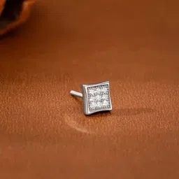 GIVA 925 Silver Urban Code Stud Earrings for Him-image-81