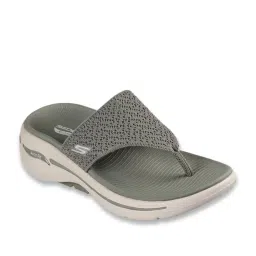 Skechers Women's GO WALK ARCH FIT - WEE Olive Thong Wedges image 2