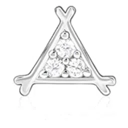 GIVA 925 Silver Triangle Stud Earrings for Him image 4