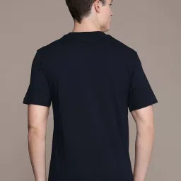 Burnt Umber Navy Regular Fit Printed T-Shirt image 2