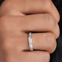 Zavya 925 Silver Minimal Rhodium Plated Ring For Men image 2