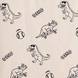 R&B Boys Beige Cotton Printed Nightsuit image 5