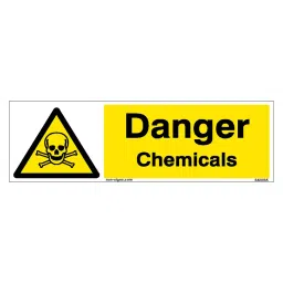 SUNSIGNS Danger Chemicals Signages Size 300x100 mm HP Print + Vinyl + Sun Board, SN0085-picture-34