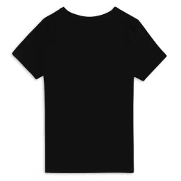Puma Kids Black Cotton Logo T-Shirt image 2