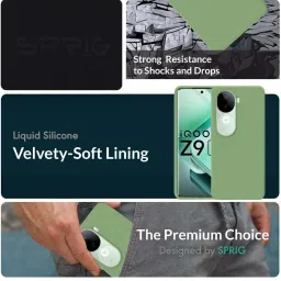 Sprig Back Cover for VIVO V40E 5G (Green) image 2
