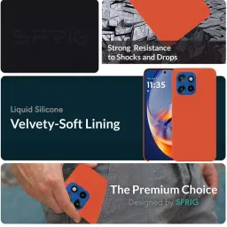 Sprig Back Cover for MOTOROLA EDGE 50 NEO (Orange) image 2