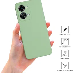 Sprig TPU Matte Back Cover for Oneplus Nord 2T 5G (Green) image 2