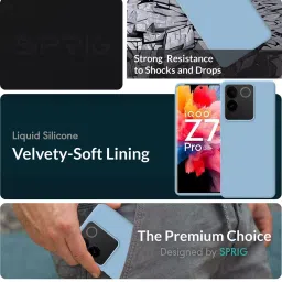 Sprig Back Cover for IQOO Z7 Pro (Blue) image 2