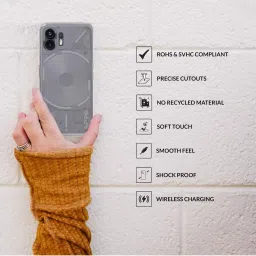 Sprig Transparent Back Cover for Nothing Phone 2 (Transparent) image 2